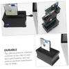 Hemoton USB External Hard Drive Docking Station with Power Supply Supports Desktop and Laptop Hdds Data Transfer Rate Indicator Light for Drive Status Monitoring view 2
