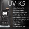 2 Packs Quansheng UV-K5 Radio USB-C Charging Dual Band Two Way Radio Long Range for Adult 5W Long Range Handheld Radio NOAA Scrambler/DTMF One Key Copy with 771 Antenna view 2