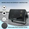 Herdio 3.5 Inch Passive Outdoor Speakers Wired Waterproof, 200W 3 Way Premium Mountable Wall Mount Speakers with Superior Sound, All-Weather Durability, for Patio Marine Boat Garage Indoor(Black Pair) view 3