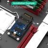 JMT M.2 NVME M-Key B+M 2230 to 2242 SATA-Bus SSD Extension Adapter Card Compatible with ThinkPad X270 X280 T470 T480 L480 T580 Serials (2230 to 2242) view 4