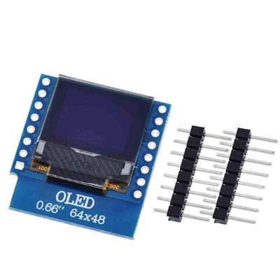 0.66 inch OLED Display Module for WEMOS D1 Mini ESP32 Module Arduino AVR STM32 64x48 0.66" LCD Screen IIC I2C OLED