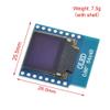 0.66 inch OLED Display Module for WEMOS D1 Mini ESP32 Module Arduino AVR STM32 64x48 0.66" LCD Screen IIC I2C OLED view 4