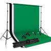 2.6 * 3m Photography Background Stand Kit with Adjustable Stand Support System Backdrops for Photo Green Screen Frame view 1