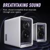 Edifier QR65 Active Monitor Speaker with 65W GaN Fast Charger Function, 70W RMS Bluetooth Computer Speakers with Hi-Res 24bit Wireless Audio, Subwoofer Out and Light Effects (White) view 2
