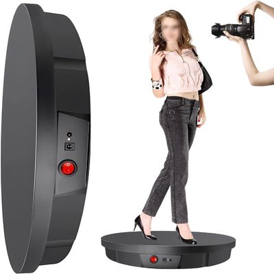 RIEJIN Motorized Rotating Display Stand for Photography, Adjustable Motorized Electric Rotating Stand Display Table for Live Video Automatic Revolving Platform ( Color : Black )
