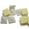 100pcs 20x20mm Plastic Mounts Self Adhesive Backed Cable Management Tie Mounts view 1