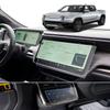 BIXUAN 3 Pack Tempered Glass Screen Protector for 2022-2025 Rivian R1T/R1S Accessories Navigation+Dashboard+Rear Console ALL 3 Matte Anti-glare Navigation Touchscreen Scratch-Resistant view 1
