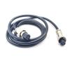 1.64ft GX12 4 Pin Cable Double Female Head Aviation Cordset, GX12 4Pin Panel Mount Circular Metal Aviation Connector Adapter Female to Female Cable (0.5Meter) view 2