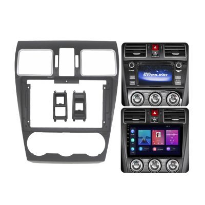 9'' Car Radio Stereo Dash Install Kit Fascia Panel Trim fits for Subaru Forester 2015-2018 Impreza XV CROSSTREK WRX LEVORG 2014 Installation Aftermarket Stereo Headunit