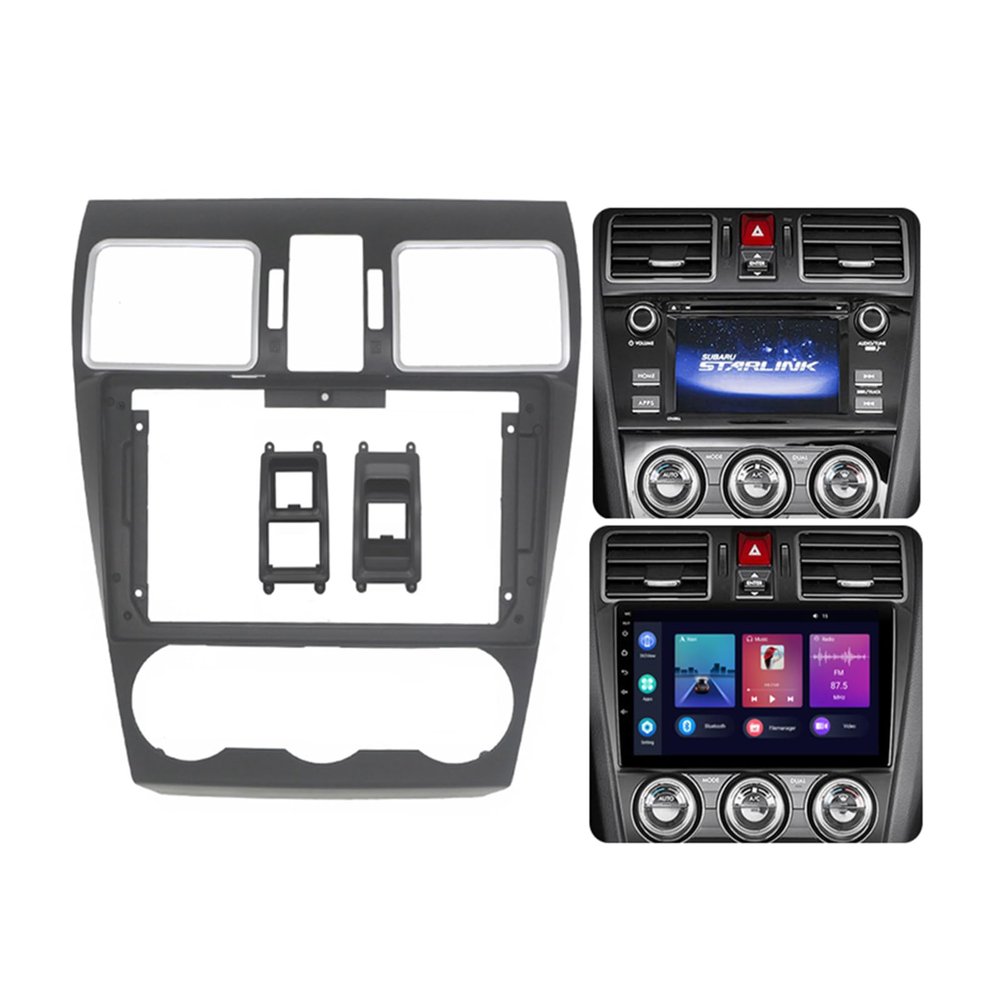 9'' Car Radio Stereo Dash Install Kit Fascia Panel Trim fits for Subaru Forester 2015-2018 Impreza XV CROSSTREK WRX LEVORG 2014 Installation Aftermarket Stereo Headunit