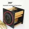 SBOJI Rotatable CD Rack Media Storage Rack CD Storage Holder CD Collection Storage Box Holds 48CDs, 28*28*27cm view 3