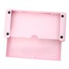 OSALADI 1pc Pink Computer Stand Storage Organizer Abs Material Desktop Monitor Riser for Home Office Use for Pc Laptop and Accessories view 1