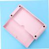 OSALADI 1pc Pink Computer Stand Storage Organizer Abs Material Desktop Monitor Riser for Home Office Use for Pc Laptop and Accessories view 2