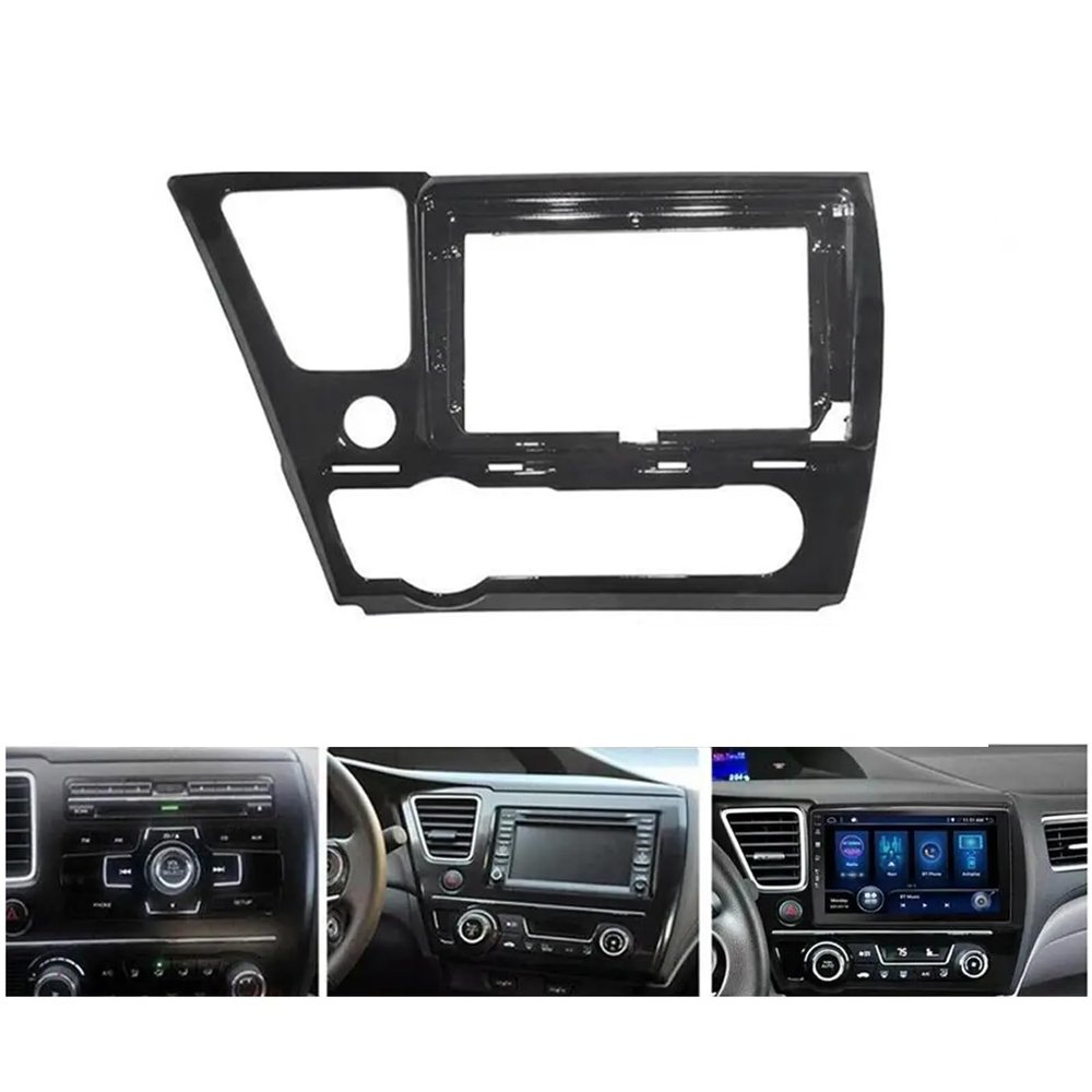 9'' Car Radio Stereo Dash Install Kit Fascia Panel Trim fits for Honda Civic 2013-2015 Installation Aftermarket Stereo Headunit