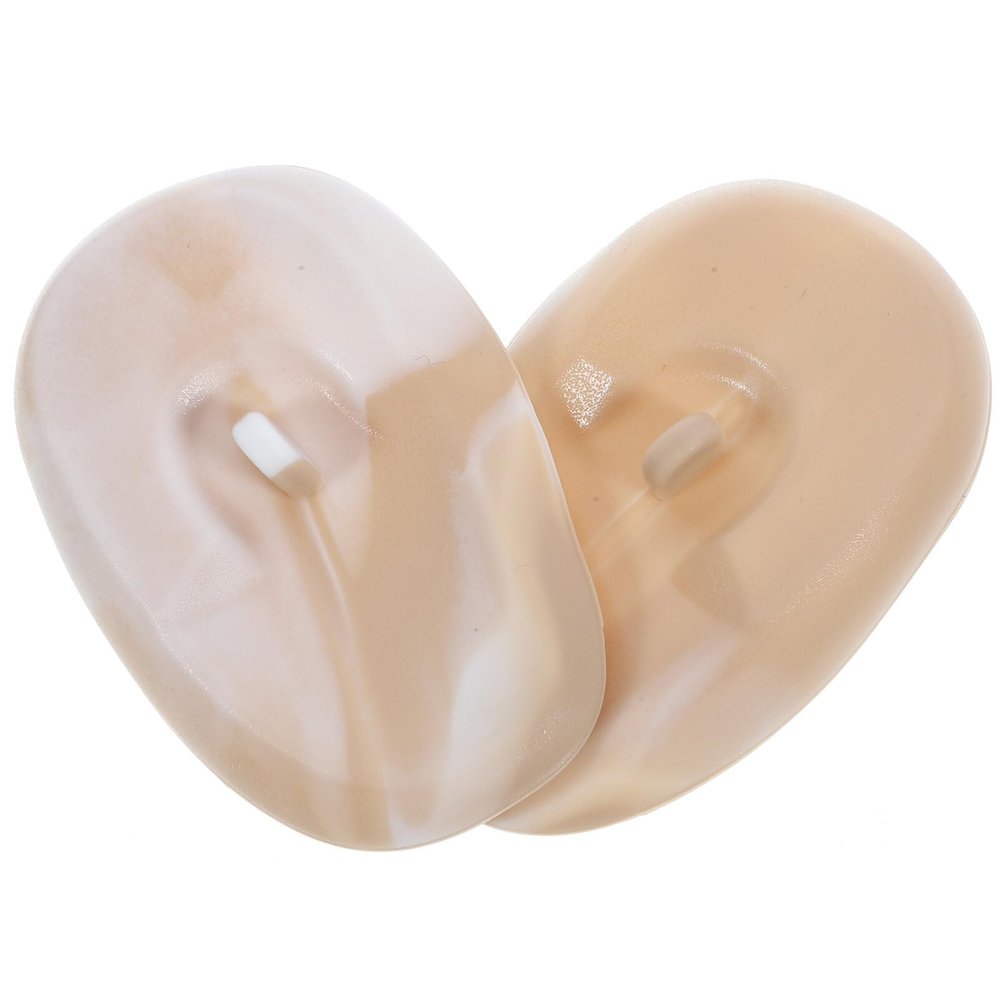 minkissy 1pair Silicone Ear for Hair Dyeing Reusable Earmuffs for Hair Salon Comfortable Ear