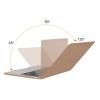MOSISO Compatible with MacBook Air 13.6 inch Case 2022-2024 A2681 M2, Plastic Hard Case&Polyester Horizontal Sleeve Bag with Small Case&Keyboard Skin&Screen Protector&Type C, Brown & Caramel Brown view 2