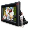 16ft Outdoor Inflatable Projectio Movie Screen for Home Backyard Party Games Theater Cinema with Fan view 2