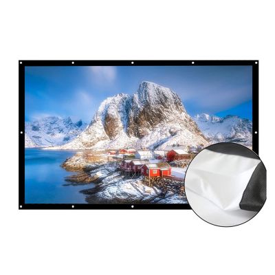 16:9 180 200 250 300 Inch HD Matt White Anti-Crease Projection Screen Wall Mounted Home Theater Big Canvas (Color : 0 Size : 300 inch) (250 inch)