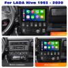 CARUENT Android 12 Car Radio Multimedia Player 9'' Car Stereo for Lada Niva 1993-2020 Support Navigation GPS Bluetooth CarPlay/Android Auto WiFi 4G SWC FM/RDS+Backup Camera,M90s/1+32g view 2