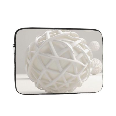 NONHAI White Sphere Laptop Sleeve Case 13 inch Laptop Bag Shockproof Protective Notebook Case Computer Carrying Bag Case, Black