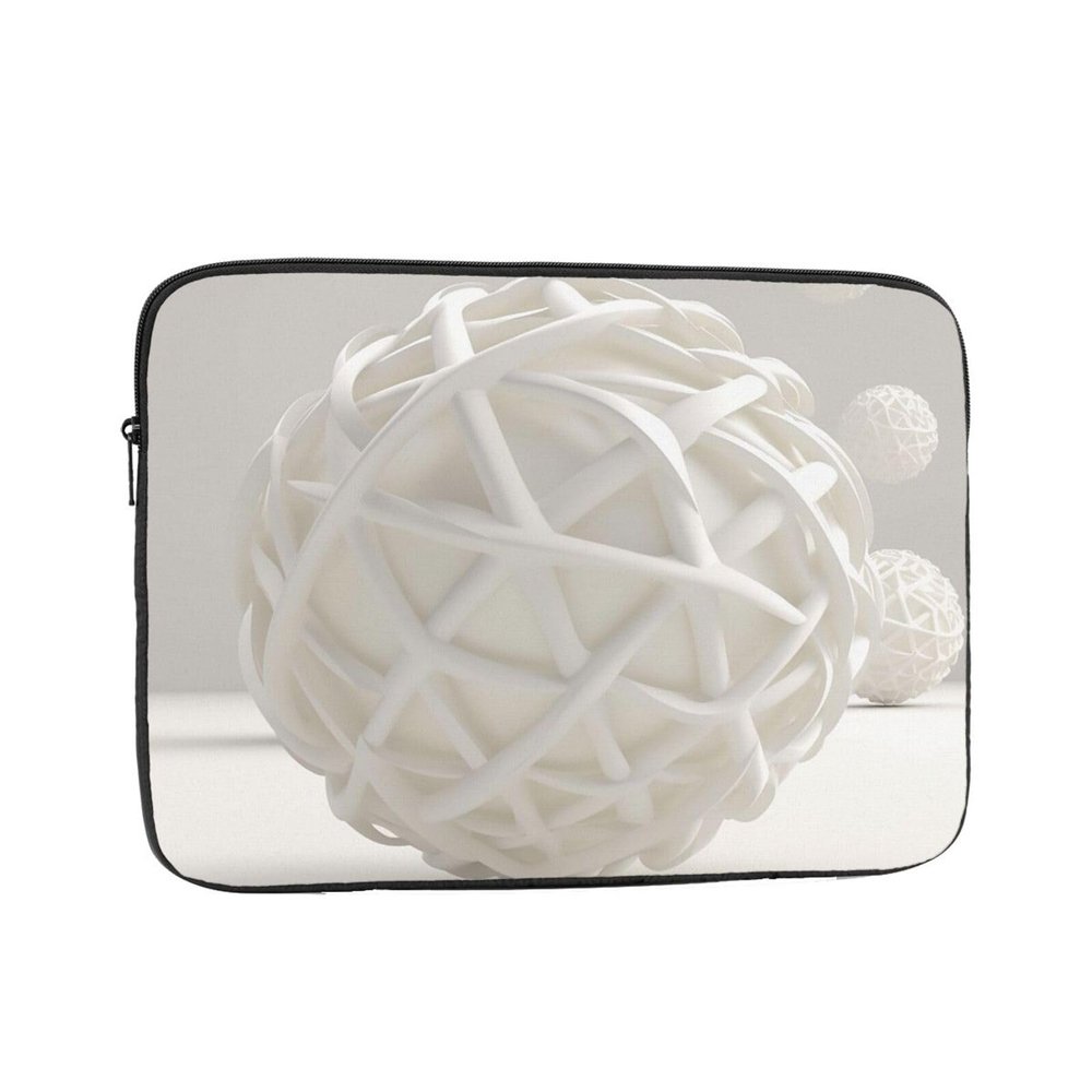 NONHAI White Sphere Laptop Sleeve Case 13 inch Laptop Bag Shockproof Protective Notebook Case Computer Carrying Bag Case, Black