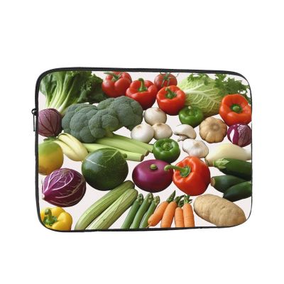 NONHAI Introduction of Various Vegetables Laptop Sleeve Case 17 inch Laptop Bag Shockproof Protective Notebook Case Computer Carrying Bag Case, Black