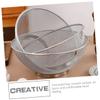 MAGICLULU 2pcs Stainless Steel Draining Basket Fine Mesh Strainer for Washing Fruits Vegetables and Rice Kitchen Drainer for Indoor and Outdoor Use view 2