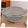 MAGICLULU 2pcs Stainless Steel Draining Basket Fine Mesh Strainer for Washing Fruits Vegetables and Rice Kitchen Drainer for Indoor and Outdoor Use view 3