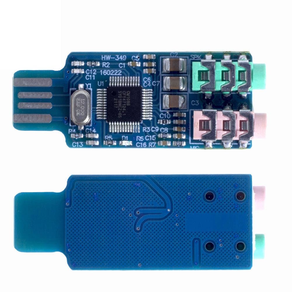 CM108 USB Drive Free Sound Card Laptop Computer External Sound Card Module - L059 hot