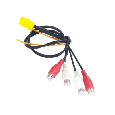 CAR CD CHANGER REAR AUDIO PORT M~ni ISO 6PIN 4RCA CABLE