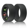 BandSmith Silicone Ring Cover Compatible with Oura Ring Protector, Elastic Case for Oura Ring Gen 4/3 Working Out - Patent Protected (Black+Black, S for 678910) view 1