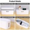 Cable Management Box - Large Cord Organizer Box to Hide Power Strip & Under Desk, TV Computer Wires Cable Organizer Box with Baby Proofs, Desk Cord Organizer for Home/Office - White view 3