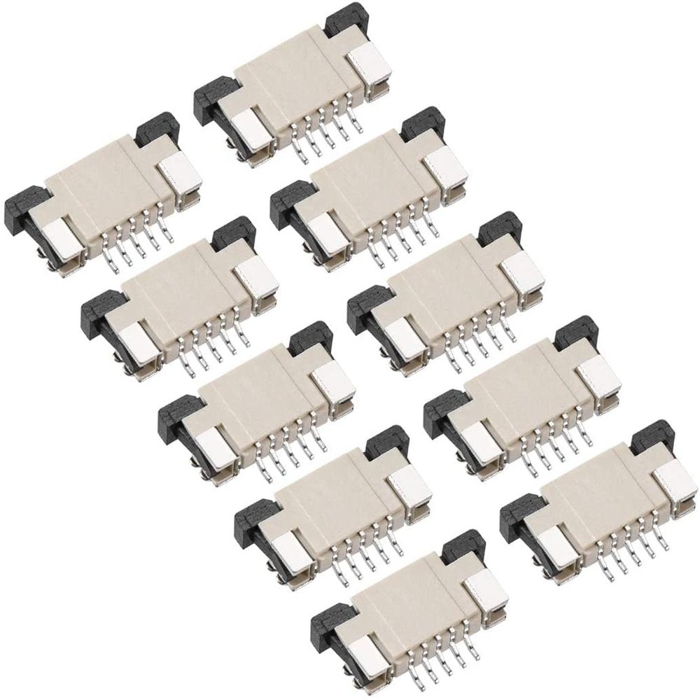 XYWHPGV FFC/FPC Connector 5Pin Pitch 1.0mm Top Contact Pick Drawing Socket 10Pcs(a76c8 189cd f0ecc 040be 36cf1 05413