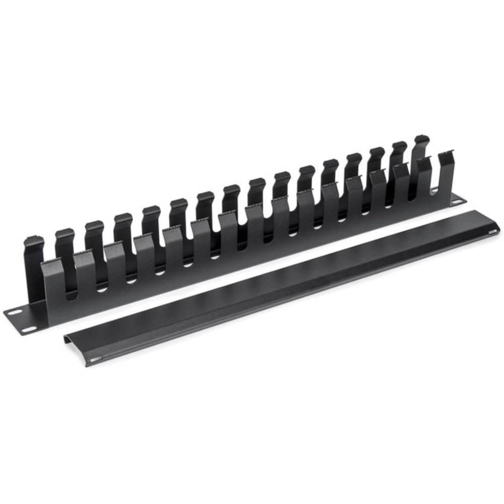 1u Horizontal Rack Server Cabinet Mount Cable Management - 1u Rack Height - 19 Panel Width - Cold Rolled Steel [crs] - Keeps Cables Organized and Will Reduce Cable Clutter - Compatible