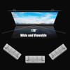 KEBER 60""/72""/80"" Manual Pull Down Projector Screen, 16:9/4:3 Portable Foldable Projection Screen for Home Theater Cinema Indoor Outdoor Projector Movie Screen (Size : 60"" (16:9)) view 3