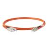 SpeedyFiberTX 2-Pack 65 Meter SC to LC Fiber Optic Patch Cable, Red and Black Boots, Corning InfiniCor Multimode OM1 62.5/125um Optical Fiber, Duplex Orange Riser OFNR Cable Jacket view 2