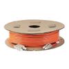 SpeedyFiberTX 2-Pack 65 Meter SC to LC Fiber Optic Patch Cable, Red and Black Boots, Corning InfiniCor Multimode OM1 62.5/125um Optical Fiber, Duplex Orange Riser OFNR Cable Jacket view 4