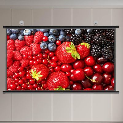 KEBER Projector Screen 60"/72"/80", Foldable Projection Screen, Portable Wrinkle-Free Projector Screen with 16:9/4:3 HD 4K Screen for Home Cinema, Office, School, Presentation (Size : 72" (4:3))