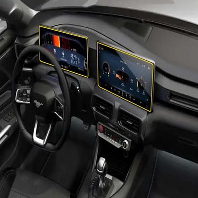 DirectNine Basics Anchor Room Interior Dash Screen Protector for S650s - Dual OR Single Premium Screens (Base - Dual (Separate) Screens, Matte Finish), Clear