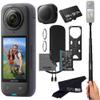 Insta360 X4 Basic Bundle-8K Waterproof 360 Action Camera with 1/2" 48MP Sensors, 8K 360 HDR Video, 72MP 360 Photo, 4K Single-Lens |Bundle Includes Selfie Stick, Lens Cap (128GB) view 1