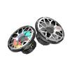 Cerwin Vega SM10F4 10"" 4 200W RMS / 400W MAX 2-Way Waterproof Marine Speaker with 1"" Titanium Dome Tweeter Flush Mount RGB LED Lighting, Black/Silver (Renewed) view 1