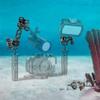 Hubceuo Aluminum Alloy Scuba Diving Light Torch Dual Ball Joint Arm and 1 Set Butterfly Clip Clamp Mount for Underwater Photography Camera view 4