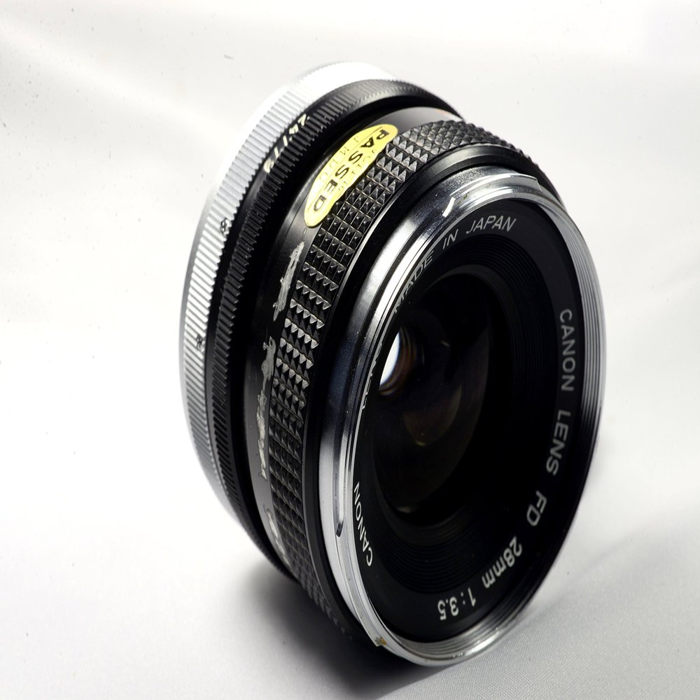 Canon FD 28MM F3.5 SLR DSLR Camera Lens (Canon FD Mount) (Renewed)