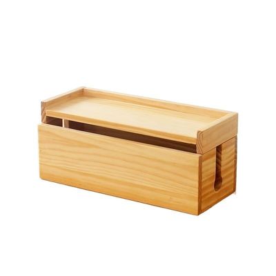 WAOCEO Cable Organizer Box Solid Wood Wire Storage Box Plug-in Board Plug-in Board Power Cord Data line Socket Finishing Box Computer Wiring Box Cable Management Box (Color : 1), YANLI2233-1988
