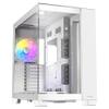 Antec C8 ARGB White, 2x TQR 160mm & 1x TQ 140mm ARGB PWM Fans Included,dual-chamber layout, Type-C, 360mm Radiator Support, Seamless TG Front & Side Panels, RTX 40 compatible, Full-Tower E-ATX PC Case view 3