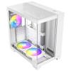 Antec C8 ARGB White, 2x TQR 160mm & 1x TQ 140mm ARGB PWM Fans Included,dual-chamber layout, Type-C, 360mm Radiator Support, Seamless TG Front & Side Panels, RTX 40 compatible, Full-Tower E-ATX PC Case view 4