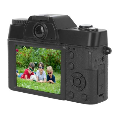 HOHXFYP 4K 48MP Digital Camera, 16X Vlogging Camera for Photography and Video, 3in Video Camera with Microphone Fill Light, Compact Camera for Travel, Friends,Graduation