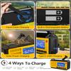 10000mAh Emergency Hand Crank Radio, AM/FM/NOAA Weather Alert, Solar Powered, 4 Charging Methods, 3-Mode Flashlight, Reading Lamp, SOS Alarm, Phone Charger, Orange view 4