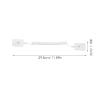3pcs Retractable Cable with Double Sided Adhesive Remote Control Security Lock Tv Remote Holder Retaining Curly Wire for Gaming Controller Tablets Mobile Phones view 2