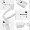 3pcs Retractable Cable with Double Sided Adhesive Remote Control Security Lock Tv Remote Holder Retaining Curly Wire for Gaming Controller Tablets Mobile Phones view 3